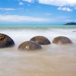 Moreaki Boulder near Dunedin at South Island, New Zealand